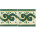 Mexican Talavera Border Tile Cuauhtemoc